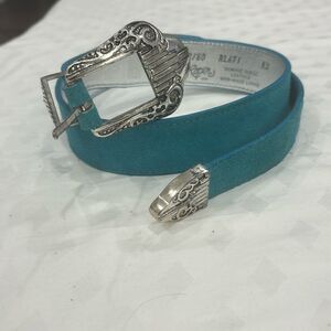 Roper Suede Turquoise Belt